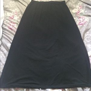 Black maxi skirt
